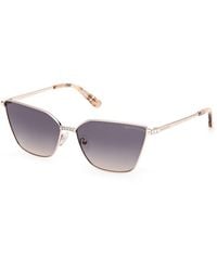 Guess - Gm00023 32W Sunglasses Metal Cat Eye Normal - Lyst