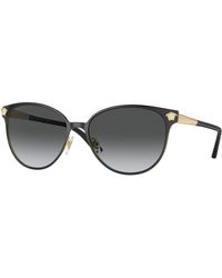 Versace - Ve2168 1377T3 Sunglasses Metal Pantos Polarized Shaded - Lyst