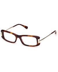 Max Mara - Mm5224 052 Optical Frames Acetate Squared Normal - Lyst