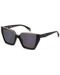 Police - Spll33 Gem 1 0700 Sunglasses Acetate Squared Normal - Lyst