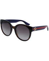 Gucci - Gg0035Sn 004 Sunglasses Acetate Round Shaded - Lyst