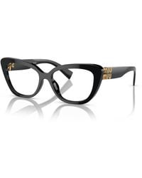 Miu Miu - Mu 05Vv 1Ab1O1 Optical Frames Acetate Transparent Cat Eye Normal - Lyst