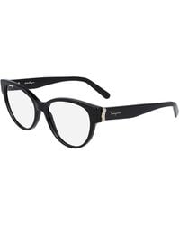 Ferragamo - Sf2863 42908 001 Optical Frames Plastic Cat Eye - Lyst