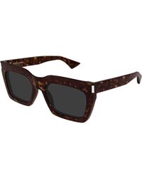 Saint Laurent - Sl 810 002 Sunglasses Acetate Squared - Lyst