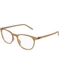 Saint Laurent - Sl 884 006 Optical Frames Bio-Injected Transparent Round - Lyst