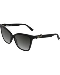 KARL LAGERFELD - Kl6223S 001 Sunglasses Bio-Injected Smoke Squared Normal - Lyst