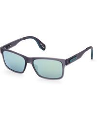 adidas - Or0067 20Q Sunglasses Injected Squared Normal Mirror - Lyst