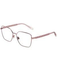 Dolce & Gabbana - Dg1351 1361 Optical Frames Steel Transparent Squared Normal - Lyst