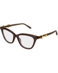 Gucci - Gg2218O 008 Optical Frames Acetate Transparent Cat Eye - Lyst