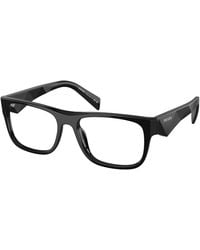 Prada - Pr 22Zv 16K1O1 Optical Frames Acetate Transparent Pillow Normal - Lyst