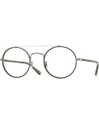 Oliver Peoples - Ov1355T Etlin 5035 Optical Frames Titanium Transparent Round Normal - Lyst
