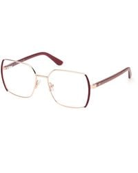 Guess - Gm50014 071 Optical Frames Metal Squared Normal - Lyst
