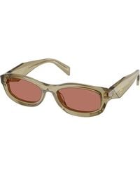 Prada - Pr D24S 27O80W Sunglasses Acetate Bordeaux Pillow Normal - Lyst