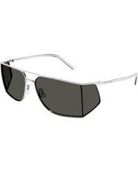 Saint Laurent - Sl 750 002 Sunglasses Metal Squared - Lyst