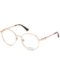 Guess - Gu2812 028 Optical Frames Metal Round Normal - Lyst