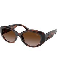 Ralph Lauren - Rl8232U 624113 Sunglasses Injected Round Normal Shaded - Lyst