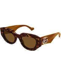 Gucci - Gg1421S 009 Sunglasses Acetate Geometric - Lyst