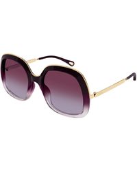 Chloé - Ch0327S 007 Sunglasses Acetate Squared - Lyst