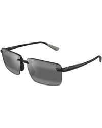 Maui Jim - Mj0656Sa 004 Occhiali Da Sole Iniettato Grigio Squadrata - Lyst
