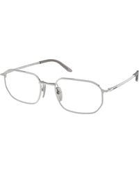 Prada - Pr D51V 1Bc1O1 Optical Frames Metal Transparent Geometric Normal - Lyst