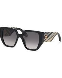 Roberto Cavalli - Src167M 700 Sunglasses Acetate Smoke Geometric Normal Nuanced - Lyst