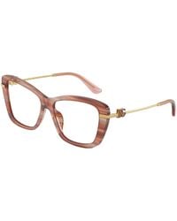 Dolce & Gabbana - Dg3439 3473 Optical Frames Acetate Transparent Squared Normal - Lyst