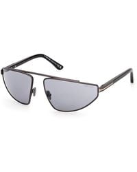 Tom Ford - Ft1399 Parker-02 13A Sunglasses Metal Smoke Pilot Normal - Lyst