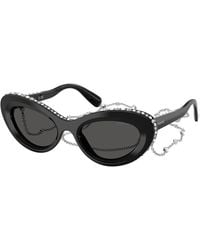 Swarovski - Sk6061U 110687 Sunglasses Acetate Cat Eye Normal - Lyst