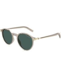 Montblanc - Mb0461S 004 Sunglasses Injected Round - Lyst