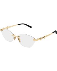 Gucci - Gg2050O 002 Optical Frames Metal Transparent Cat Eye - Lyst