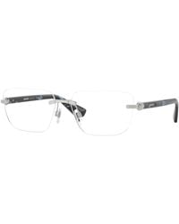 Burberry - Be1392 1005 Optical Frames Metal Squared Normal - Lyst