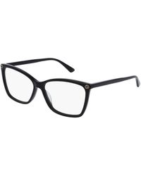 Gucci - Gg0025O 001 Optical Frames Plastic Transparent Cat Eye - Lyst