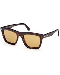 Tom Ford - Ft1207 Lelio 52E Sunglasses Acetate Giallo Squared Normal - Lyst