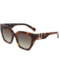 Liu Jo - Lj814Sr 240 Sunglasses Acetate Marrone Cat Eye Normal - Lyst