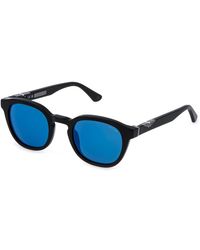 Police - Spll82 Origins 60 703B Sunglasses Acetate Smoke Pantos Normal Mirrored - Lyst