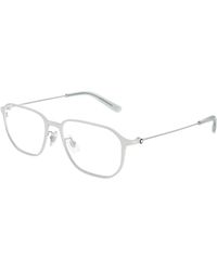 Montblanc - Mb0465Oa 003 Optical Frames Metal Transparent Geometric - Lyst