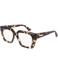 Bottega Veneta - Bv1032O 002 Optical Frames Acetate Transparent Squared - Lyst