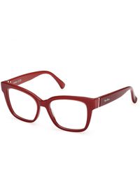 Max Mara - Mm5206 069 Optical Frames Acetate Squared Normal - Lyst