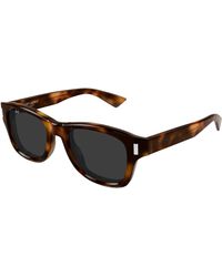 Saint Laurent - Sl 801 005 Sunglasses Acetate Round - Lyst
