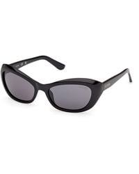 Guess - Gu00286 01A Sunglasses Injected Smoke Cat Eye Normal - Lyst
