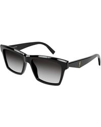 Saint Laurent - Sl M104 001 Sunglasses Acetate Squared Normal Shaded - Lyst