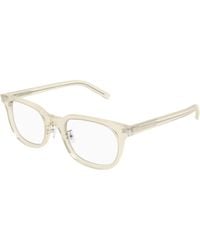 Saint Laurent - Sl 840/J 004 Optical Frames Acetate Transparent Squared - Lyst