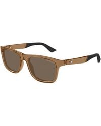 Montblanc - Mb0432S 004 Sunglasses Injected Squared - Lyst