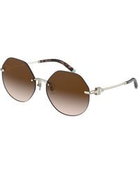 Tiffany & Co. - Tf3077 60213B Sunglasses Metal Geometric Normal Shaded - Lyst