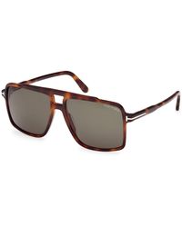 Tom Ford - Ft1177 Kemp 53N Sunglasses Acetate Squared Normal - Lyst