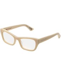 Marni - 1Sl Akelu Cream Optical Frames Acetate Squared - Lyst