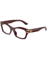 Dolce & Gabbana - Dg3420 3091 Optical Frames Acetate Transparent Butterfly Normal - Lyst
