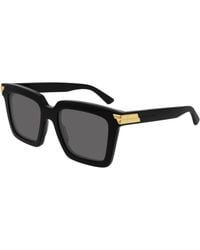 Bottega Veneta - Bv1005S 001 Sunglasses Acetate Squared Normal - Lyst