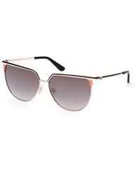 Guess - Gu00132 05C Sunglasses Metal Smoke Cat Eye Normal - Lyst