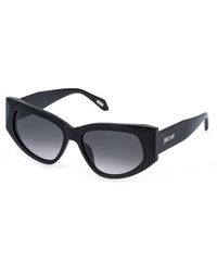 Just Cavalli - Sjc169 700 Sunglasses Acetate Smoke Cat Eye Normal Nuanced - Lyst